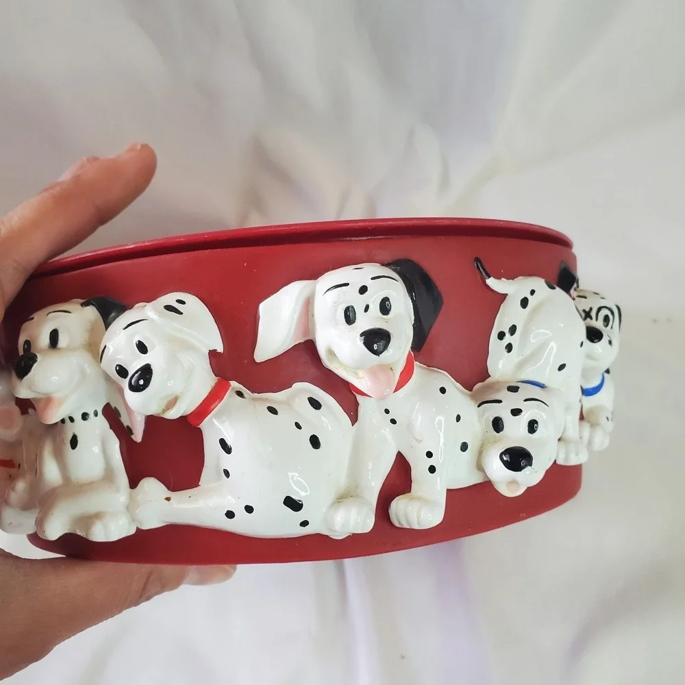 101 DALMATIONS Alpo Dog Puppy Bowl Water Food 3D Disney Vintage 90's Collectable